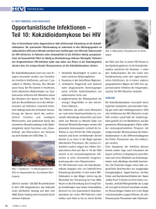Teil 10: Kokzidioidomykose bei HIV Opportunistische Infektionen –