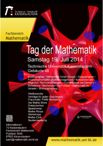 Programm - Fachbereich Mathematik