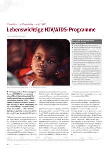 Lebenswichtige HIV/AIDS-Programme