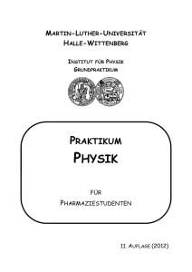 Institut für Physik - Martin-Luther-Universität Halle