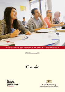 Chemie - Bildungspläne 2016