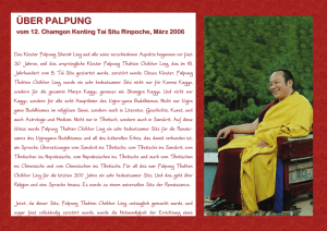 Chamgon Kenting Tai Situ Rinpoche über Palpung