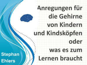 Vortrag von Stephan Ehlers - Bildungsnetzwerk Südliche