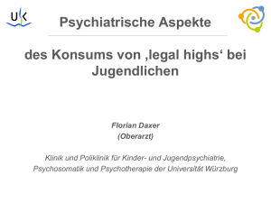 Psychiatrische Aspekte des Konsums von ‚legal highs` bei