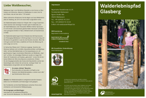 Walderlebnispfad Glasberg - Bayerische Staatsforsten