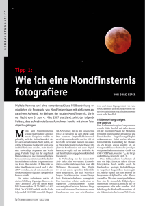 Wie ich eine Mondfinsternis fotografiere