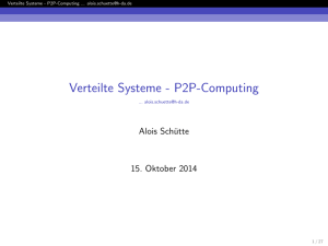 Verteilte Systeme - P2P-Computing - fbi.h