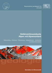 Gefahrenhinweiskarte Alpen mit Alpenvorland (Landkreis Traunstein)