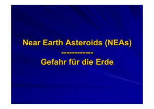 Asteroidenkollisionen mit der Erde