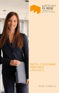master-studiengang management (vollzeit) - WiWi