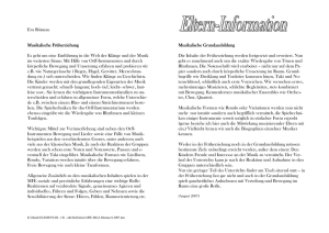 Eltern-Info Früherziehung - Kreis Schleswig