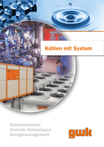 gwk-Prospekt "Kuehlen mit System" · Deutsche Fassung