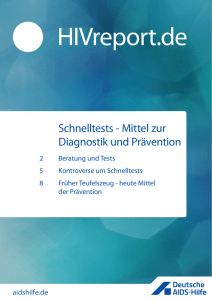 Schnelltests - Mittel zur Diagnostik und Prävention