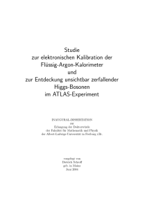 Studie zur elektronischen Kalibration der Flüssig-Argon