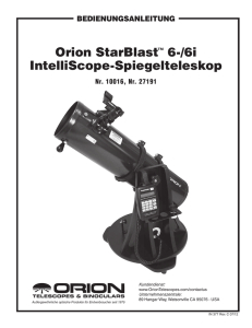 Orion StarBlast™ 6-/6i IntelliScope-Spiegelteleskop