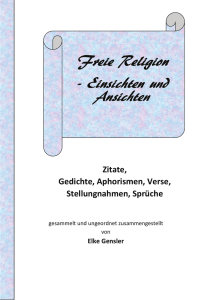 Aus Religion.