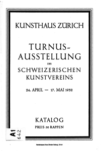 Turnus-Ausstellung des Schweizerischen Kunstvereins