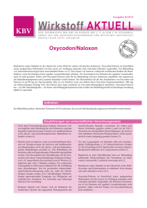 Oxycodon/Naloxon (Targin®) - Wirkstoff Aktuell