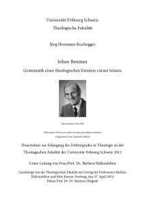 Johan Bouman. Grammatik einer theologischen