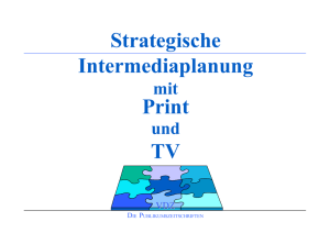 Strategische Intermediaplanung Print TV