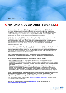 NL 10/13 - "HIV und Aids am Arbeitsplatz"