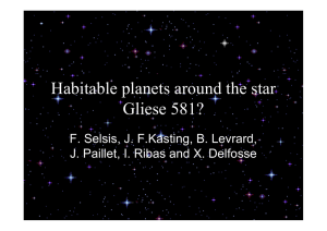 Habitable planets around the star Gliese 581?