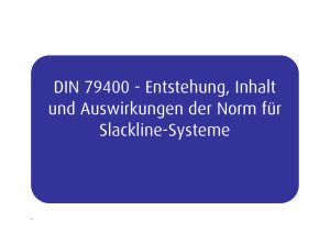 DIN 79400 - Entstehung, Inhalt und Auswirkungen der Norm für