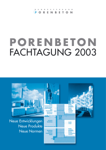 Porenbeton Fachtagung 2003