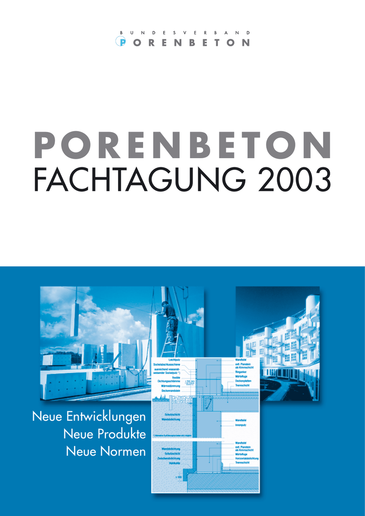 Porenbeton Fachtagung 2003 - 