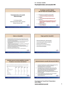 Psychopharmaka und sexuelle Nebenwirkungen - seminare