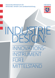 "Industriedesign: Innovationsinstrument fuer den Mittelstand