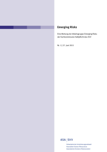 Emerging Risks - Stephan Fuhrer