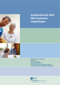 Qualitätsbericht KRH Psychiatrie Langenhagen