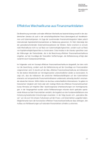 Effektive Wechselkurse aus Finanzmarktdaten - April