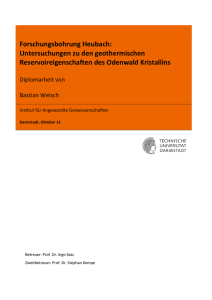 Forschungsbohrung Heubach: Untersuchungen zu den