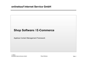 Shop Software für den Webshop - onlinekauf Internet Service GmbH