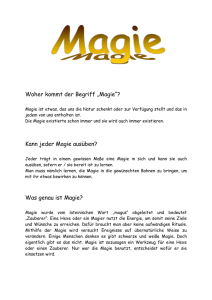 Woher kommt der Begriff „Magie“?