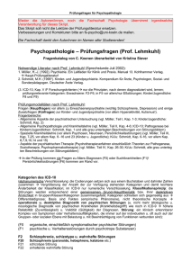 Psychopathologie Prüfungsfragen - Figure B