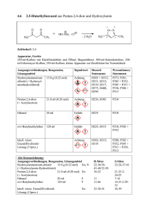 4.6 3,5-Dimethylisoxazol aus Pentan-2,4