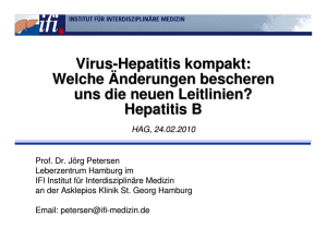 Virus-Hepatitis kompakt: Welche Änderungen bescheren uns die