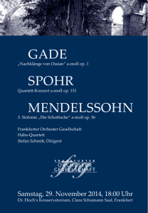 gade spohr mendelssohn - Frankfurter Orchester Gesellschaft