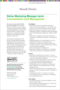 Online Marketing Manager