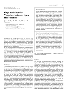 Organerhaltendes Vorgehen bei gutartigem Hodentumor?