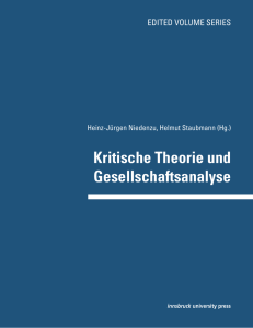 Kritische Theorie und Gesellschaftsanalyse