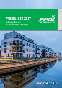 preisliste 2017 - Heidelberger Kalksandstein