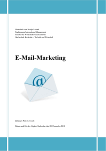E-Mail-Marketing - Wirtschaftswissenschaften