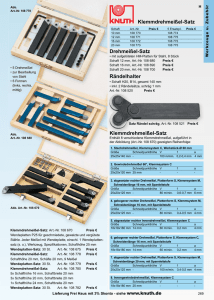 Klemmdrehmeißel-Satz Drehmeißel