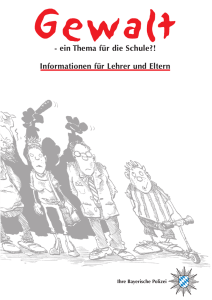 - ein Thema für die Schule?! Informationen für Lehrer und Eltern