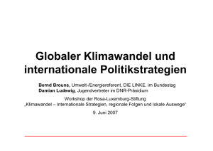 Bernd Brouns, Damian Ludewig: Internationale Klimapolitik