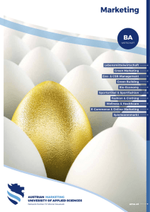 Info-Broschüre - Austrian Marketing University of Applied Sciences